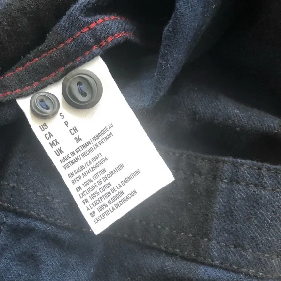 In EUC American Eagle heritage edition men’s flannel LS button down Size small!! - Picture 4 of 4